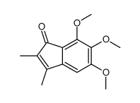 5,6,7-trimethoxy-2,3-dimethylinden-1-one结构式