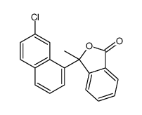 3-(7-chloronaphthalen-1-yl)-3-methyl-2-benzofuran-1-one结构式
