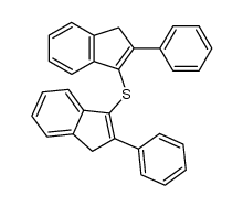 Bis(2-phenyl-3-indenyl) sulfide Structure