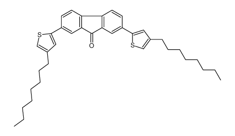 2,7-bis(4-octylthiophen-2-yl)fluoren-9-one结构式