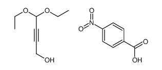 4,4-diethoxybut-2-yn-1-ol,4-nitrobenzoic acid Structure