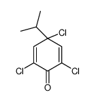 2,4,6-trichloro-4-propan-2-ylcyclohexa-2,5-dien-1-one Structure