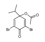 (3,5-dibromo-4-oxo-1-propan-2-ylcyclohexa-2,5-dien-1-yl) acetate Structure