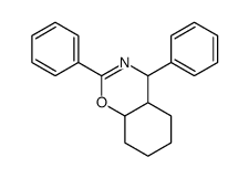 2,4-diphenyl-4a,5,6,7,8,8a-hexahydro-4H-1,3-benzoxazine结构式