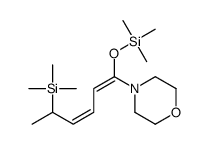 trimethyl-(1-morpholin-4-yl-5-trimethylsilylhexa-1,3-dienoxy)silane Structure