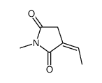 3-ethylidene-1-methylpyrrolidine-2,5-dione Structure