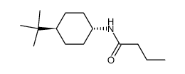 N-(trans-4-t-butylcyclohexyl)butyramid结构式