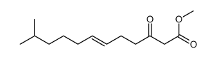 methyl 11-methyl-3-oxododec-6-enoate结构式