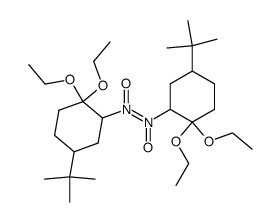 (E)-1,2-bis(5-(tert-butyl)-2,2-diethoxycyclohexyl)diazene 1,2-dioxide结构式