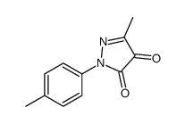 5-methyl-2-(4-methylphenyl)pyrazole-3,4-dione结构式