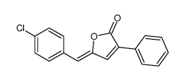 5-[(4-chlorophenyl)methylidene]-3-phenylfuran-2-one Structure