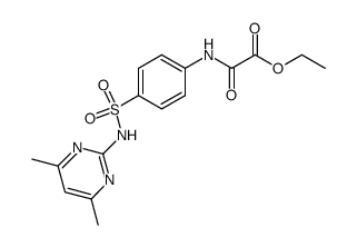 [4-(4,6-dimethyl-pyrimidin-2-ylsulfamoyl)-phenyl]-oxalamic acid ethyl ester Structure