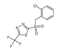 2-[(2-chloro-phenyl)-methanesulfonyl]-5-trifluoromethyl-[1,3,4]thiadiazole Structure