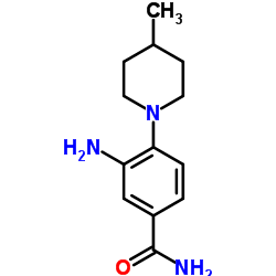 3-AMINO-4-(4-METHYL-PIPERIDIN-1-YL)-BENZAMIDE structure