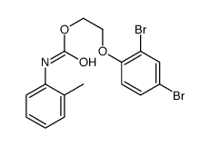 2-(2,4-dibromophenoxy)ethyl N-(2-methylphenyl)carbamate结构式