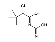 N-carbamoyl-2-chloro-3,3-dimethylbutanamide结构式