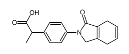 2-[4-(3-oxo-4,7-dihydro-1H-isoindol-2-yl)phenyl]propanoic acid Structure