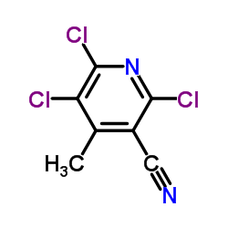 2,5,6-三氯-4-甲基烟腈结构式