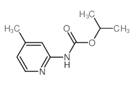 Carbamic acid,(4-methyl-2-pyridinyl)-, 1-methylethyl ester (9CI)结构式