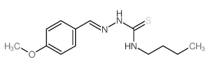 Hydrazinecarbothioamide,N-butyl-2-[(4-methoxyphenyl)methylene]-结构式