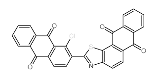2-(1-chloro-9,10-dioxoanthracen-2-yl)naphtho[2,3-g][1,3]benzothiazole-6,11-dione Structure
