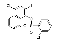 (5-chloro-7-iodoquinolin-8-yl) 2-chlorobenzenesulfonate Structure