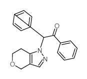 2-(4-oxa-8,9-diazabicyclo[4.3.0]nona-7,10-dien-9-yl)-1,2-diphenyl-ethanone结构式