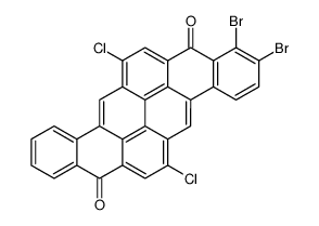 dibromo-6,14-dichloropyranthrene-8,16-dione Structure