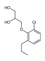 3-(2-Chloro-6-propylphenoxy)-1,2-propanediol结构式