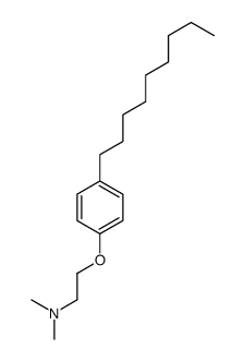 (2-Dimethylaminoethyl)p-nonylphenyl ether structure