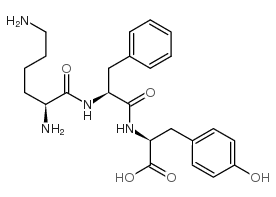 H-Lys-Phe-Tyr-OH Structure