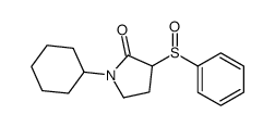 3-(benzenesulfinyl)-1-cyclohexylpyrrolidin-2-one Structure
