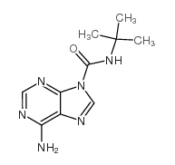 6-AMINO-N-TERT-BUTYL-9H-PURINE-9-CARBOXAMIDE structure