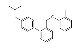 1-methyl-2-[[2-[4-(2-methylpropyl)phenyl]phenyl]methoxy]benzene Structure