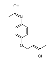 N-[4-(3-chlorobut-2-enoxy)phenyl]acetamide Structure