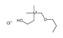 2-hydroxyethyl-dimethyl-(propoxymethyl)azanium,chloride Structure