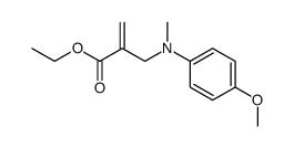 2-{[(4-Methoxy-phenyl)-methyl-amino]-methyl}-acrylic acid ethyl ester结构式