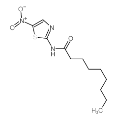 Nonanamide, N-(5-nitro-2-thiazolyl)- structure
