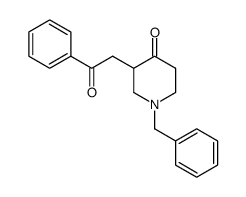 1-benzyl-3-(2-oxo-2-phenyl-ethyl)-piperidin-4-one Structure