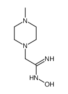 1-Piperazineethanimidamide,N-hydroxy-4-methyl-(9CI) structure