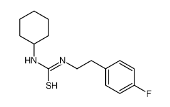 1-cyclohexyl-3-[2-(4-fluorophenyl)ethyl]thiourea结构式