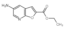 5-Amino-furo[2,3-b]pyridine-2-carboxylic acid ethyl ester structure