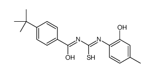 4-tert-butyl-N-[(2-hydroxy-4-methylphenyl)carbamothioyl]benzamide Structure