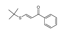 3-[(1,1-Dimethylethyl)thio]-1-phenyl-2-propen-1-one Structure
