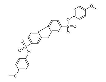 bis(4-methoxyphenyl) 9H-fluorene-2,7-disulfonate Structure