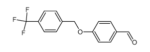 4-((4-(trifluoromethyl)benzyl)oxy)benzaldehyde Structure