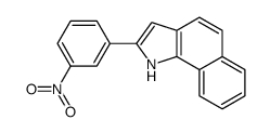 2-(3-nitrophenyl)-1H-benzo[g]indole结构式