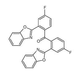 bis[2-(1,3-benzoxazol-2-yl)-4-fluorophenyl]methanone Structure