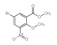 Methyl 5-bromo-2-methoxy-3-nitrobenzoate structure