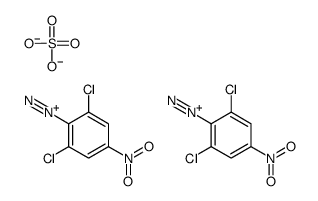 2,6-dichloro-4-nitrobenzenediazonium sulphate (2:1)结构式